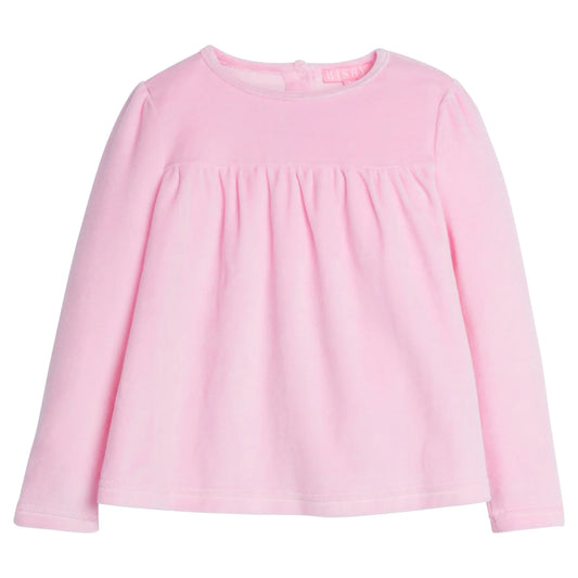 LISLE TOP PINK VELOUR