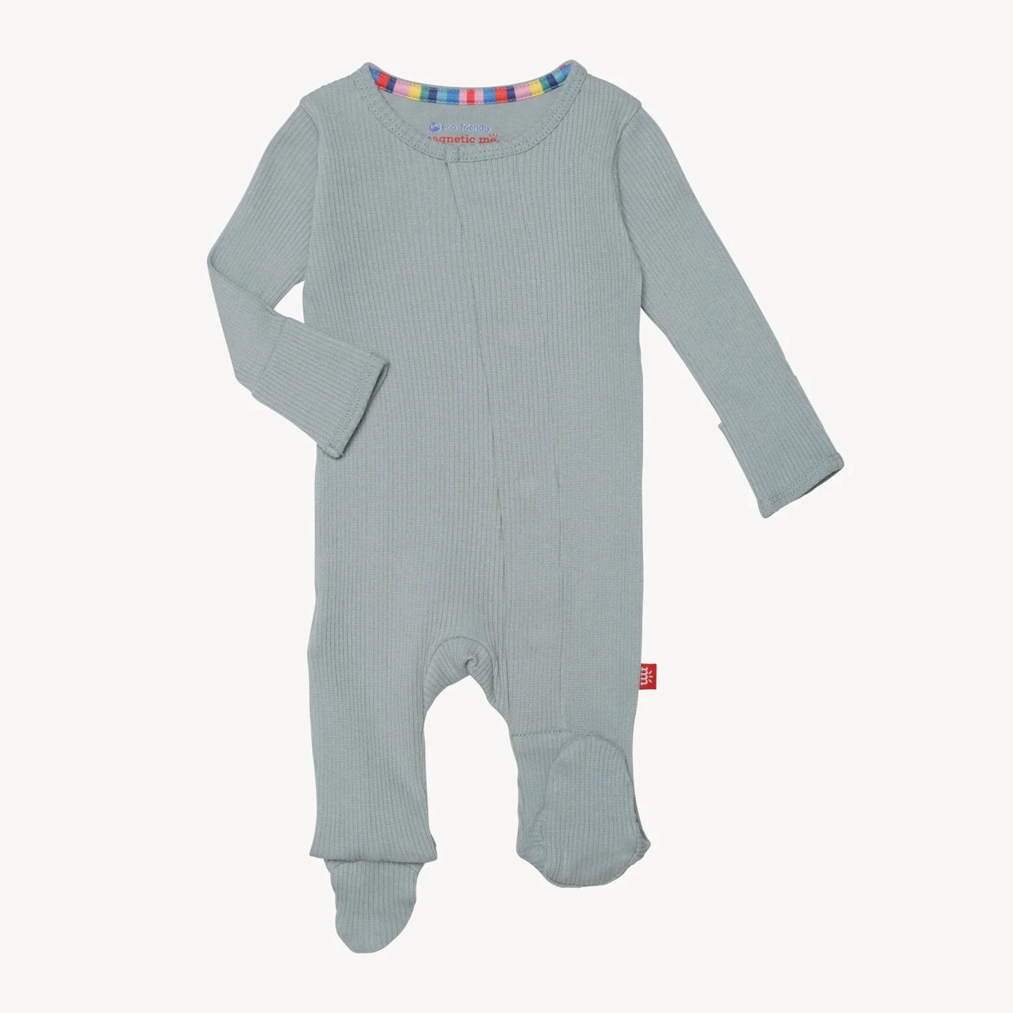 MIST RIBBED COTTON FOOTIE