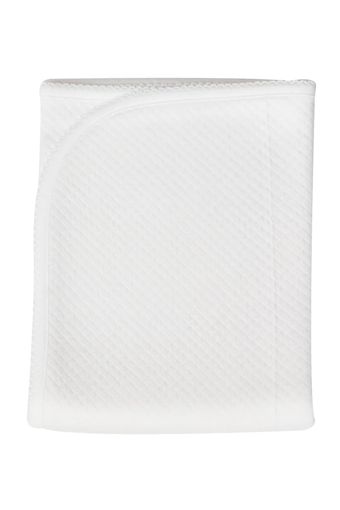 NP MILANO BABY BLANKET WHITE TRIM