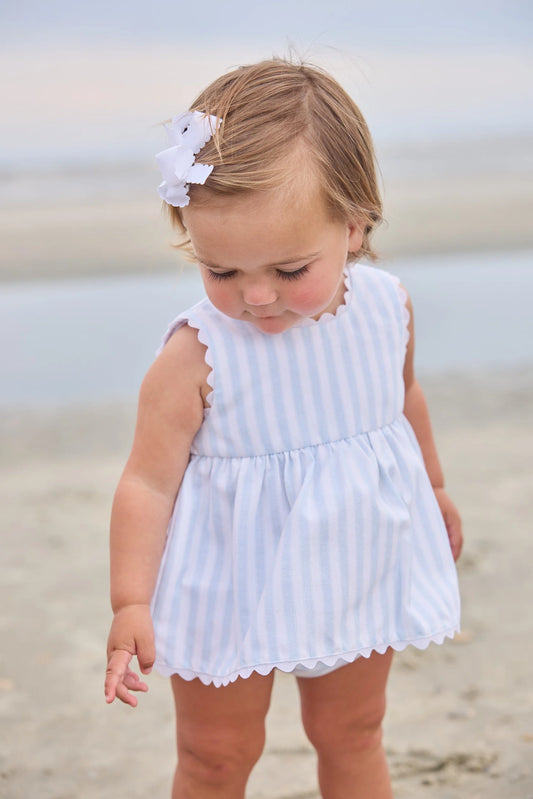 SAVANNAH STRIPE MARY DEE DIAPER SET