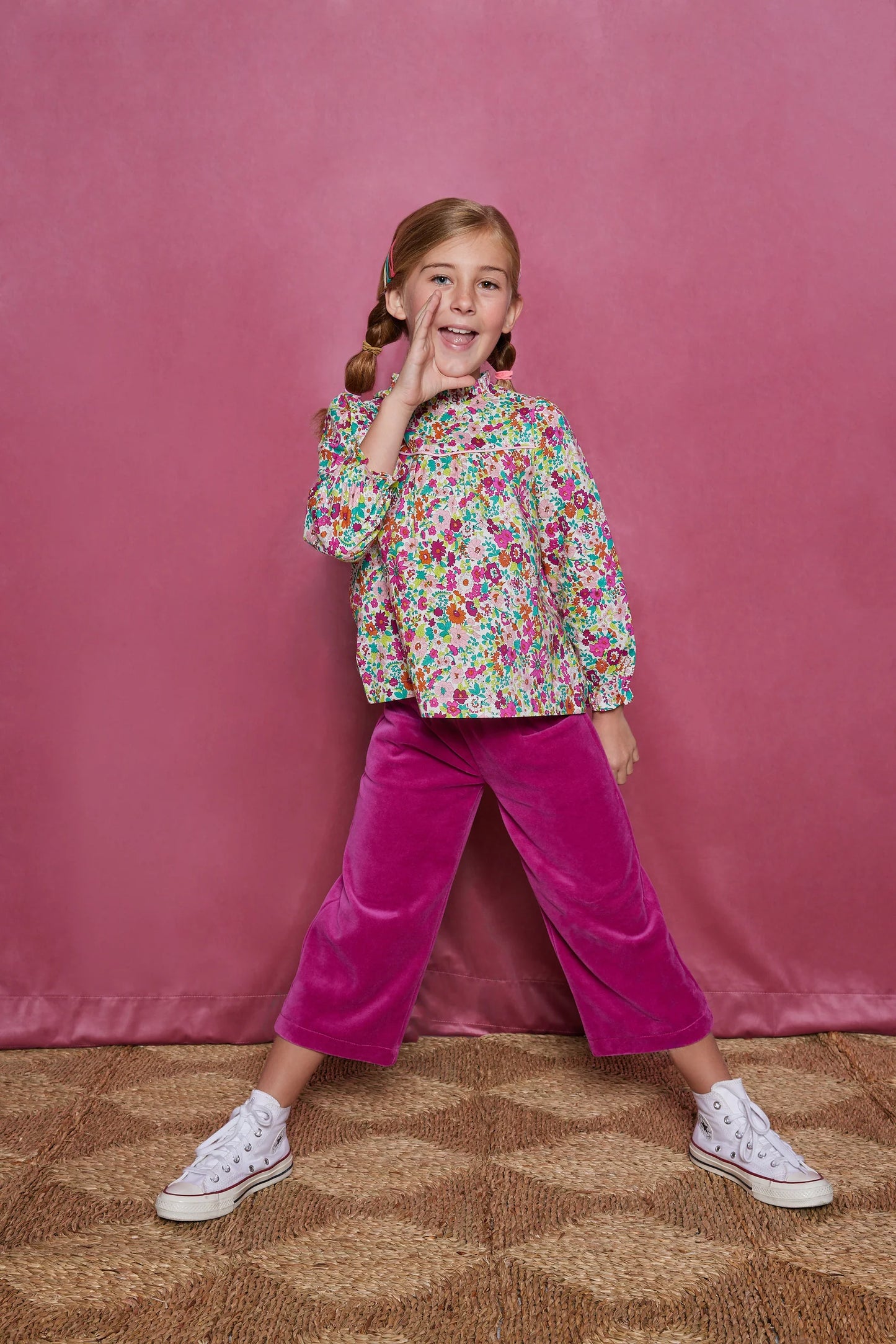 MCCALL TOP MAGENTA FLORAL