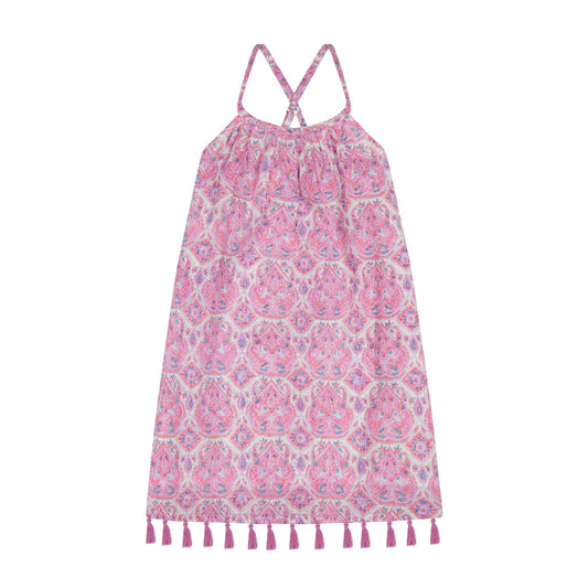 MINI CHANTAL DRESS PINK PAISLEY