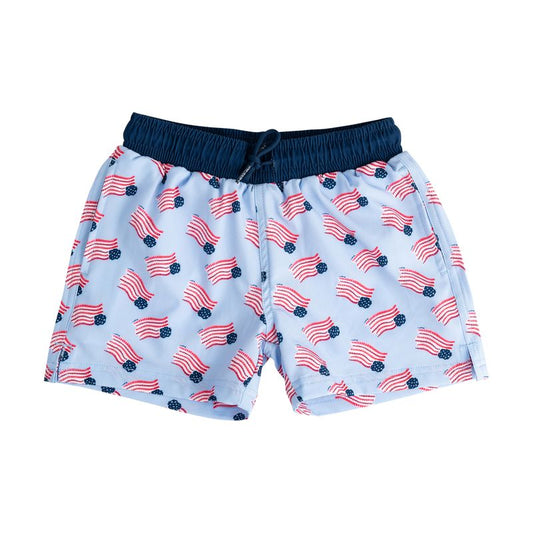 FLAG BOOGIE BOARD SWIM TRUNK