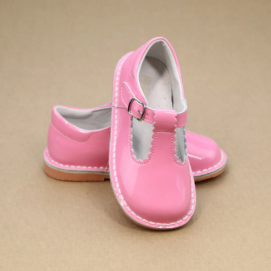 SELINA SCALLOPED PATENT MALIBU PINK