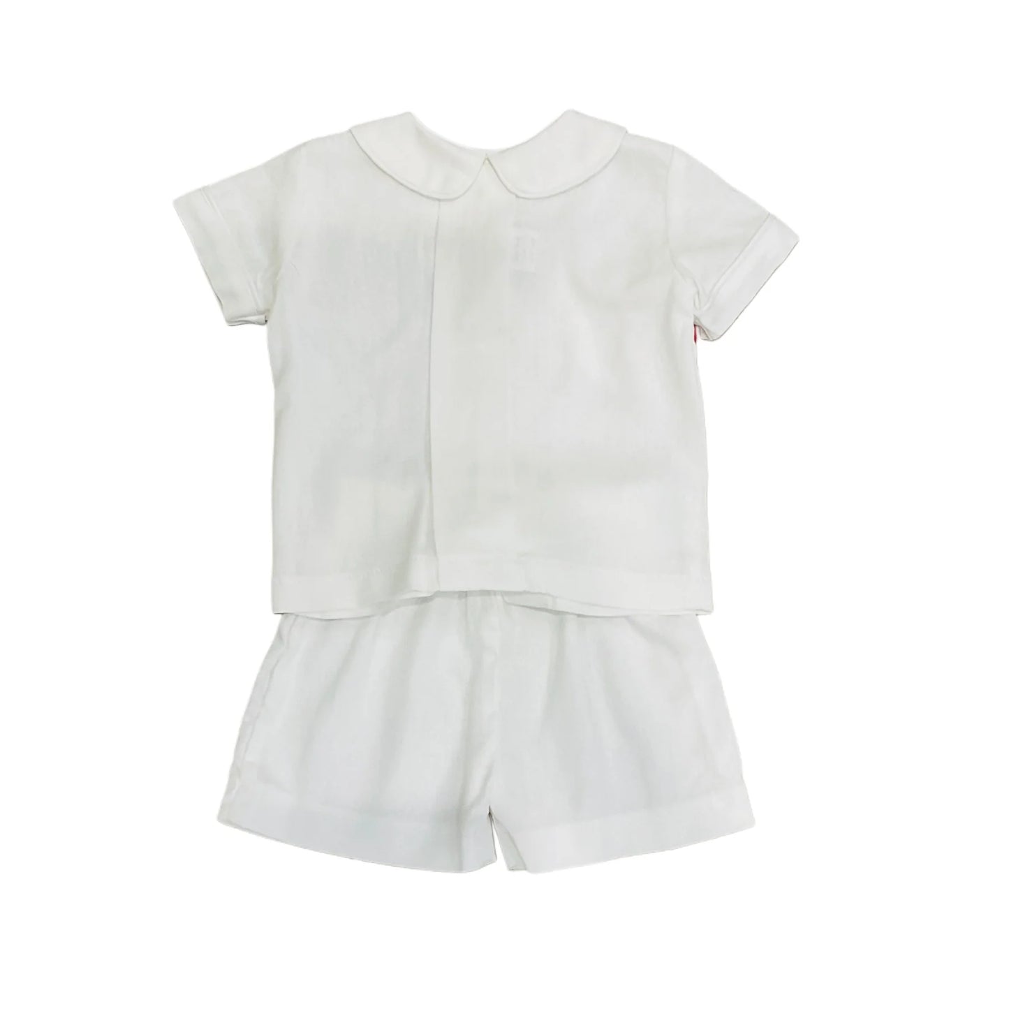 WHITE LINEN SHORT SET