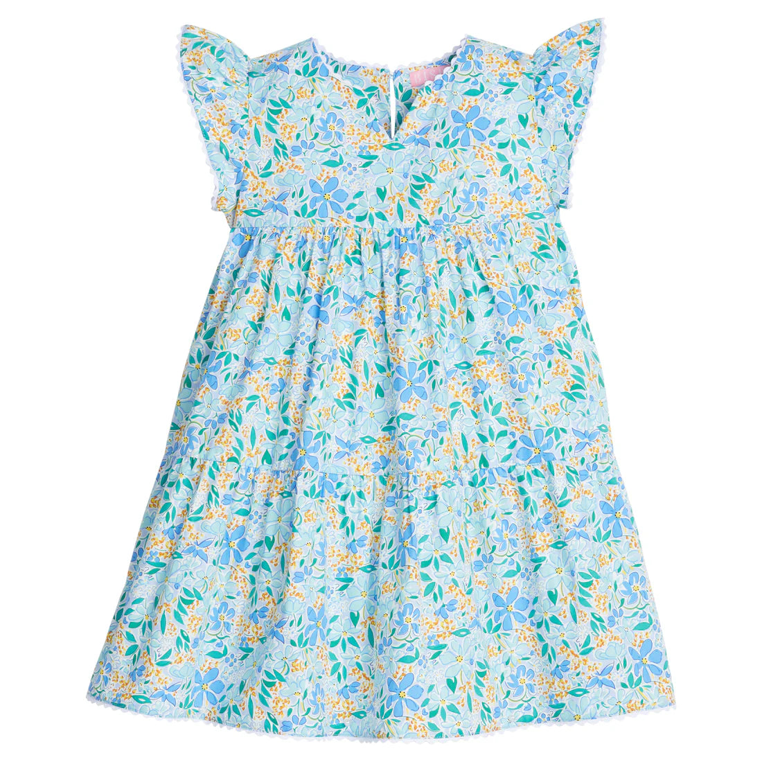 POSITANO DRESS FRANGIPANI BLUE