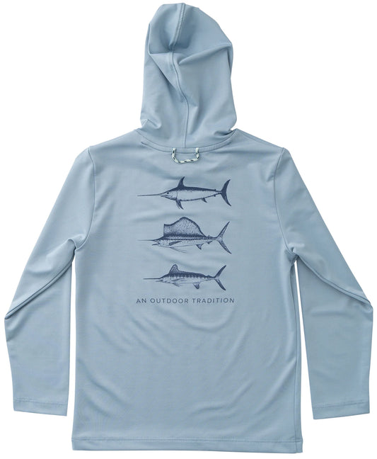 PRO PERFORMANCE HOODIE ASHLEY BLUE