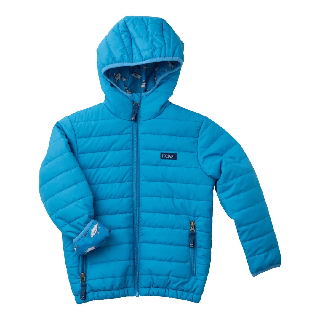 BOYS HOODED JACKET BLUE