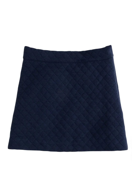 QUILTED MINI SKIRT NAVY