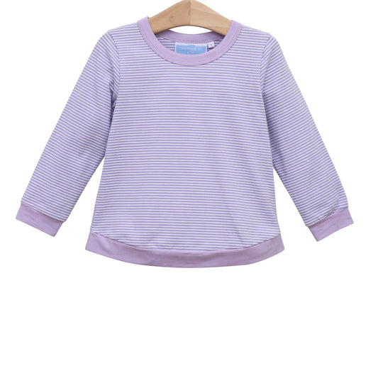 REAGAN TOP LAVENDER STRIPE