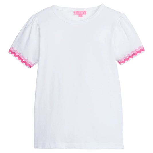 RIC RAC ESSENTIAL TEE LT PINK HOT PINK