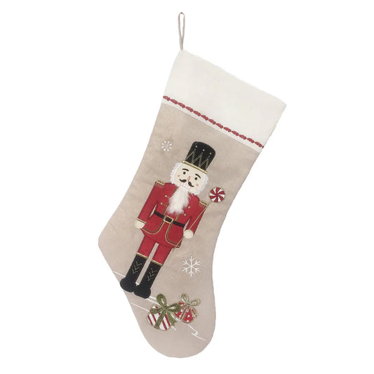 RED NUTCRAKER STOCKING