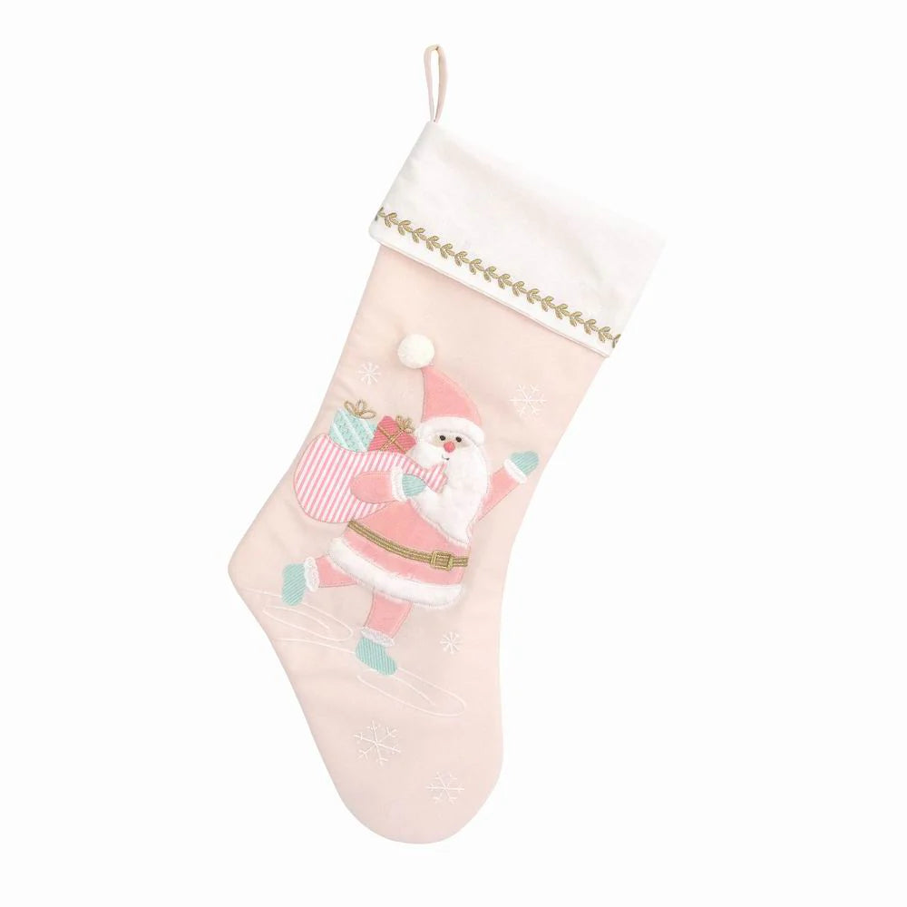 PINK SANTA STOCKING