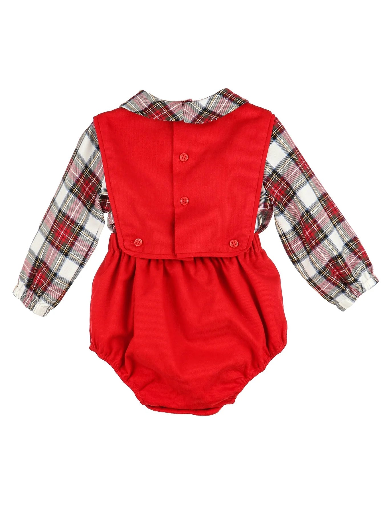 STEWART PLAID BOY OVERALL