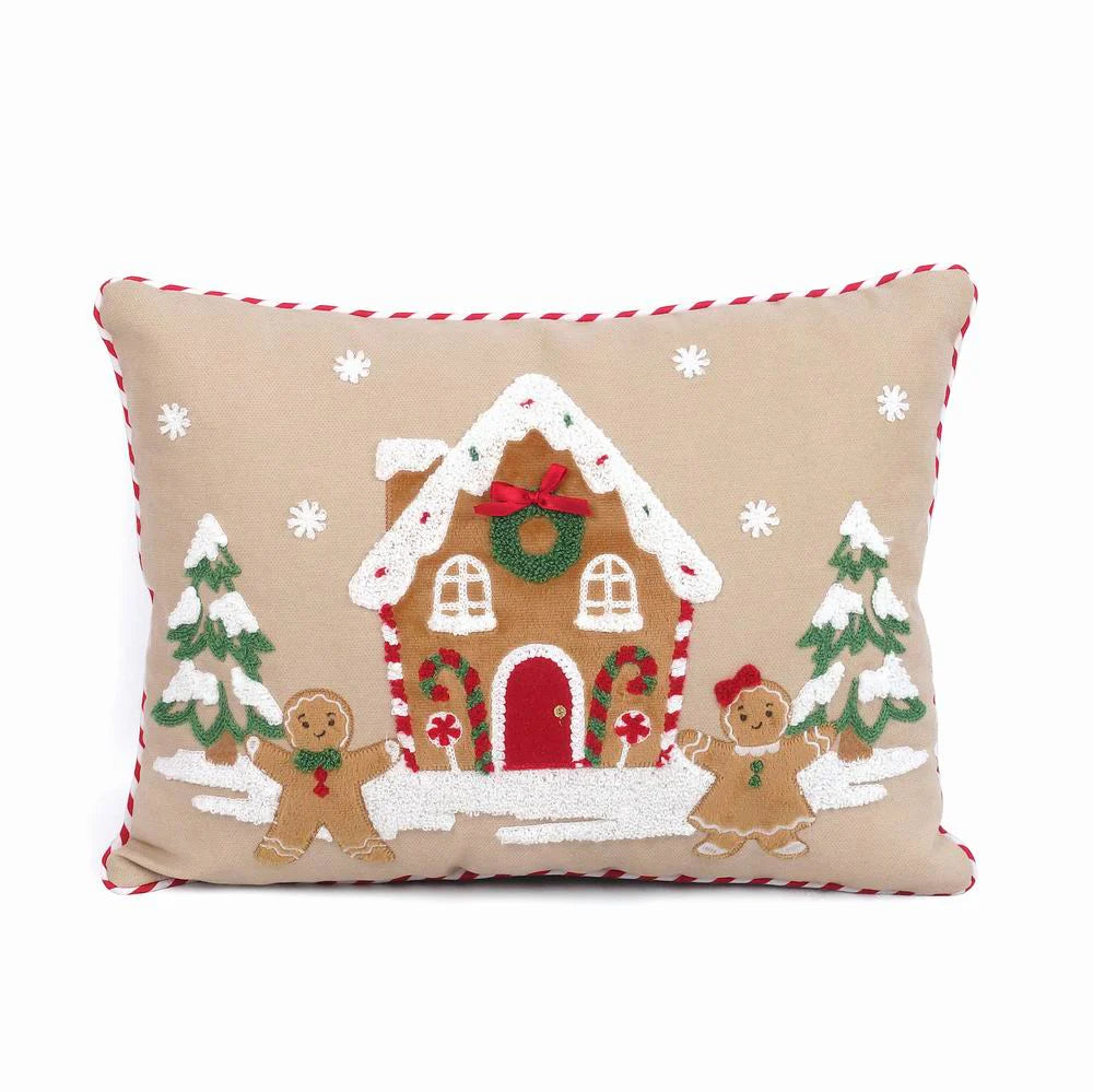 GINGERBREAD LUMBAR PILLOW