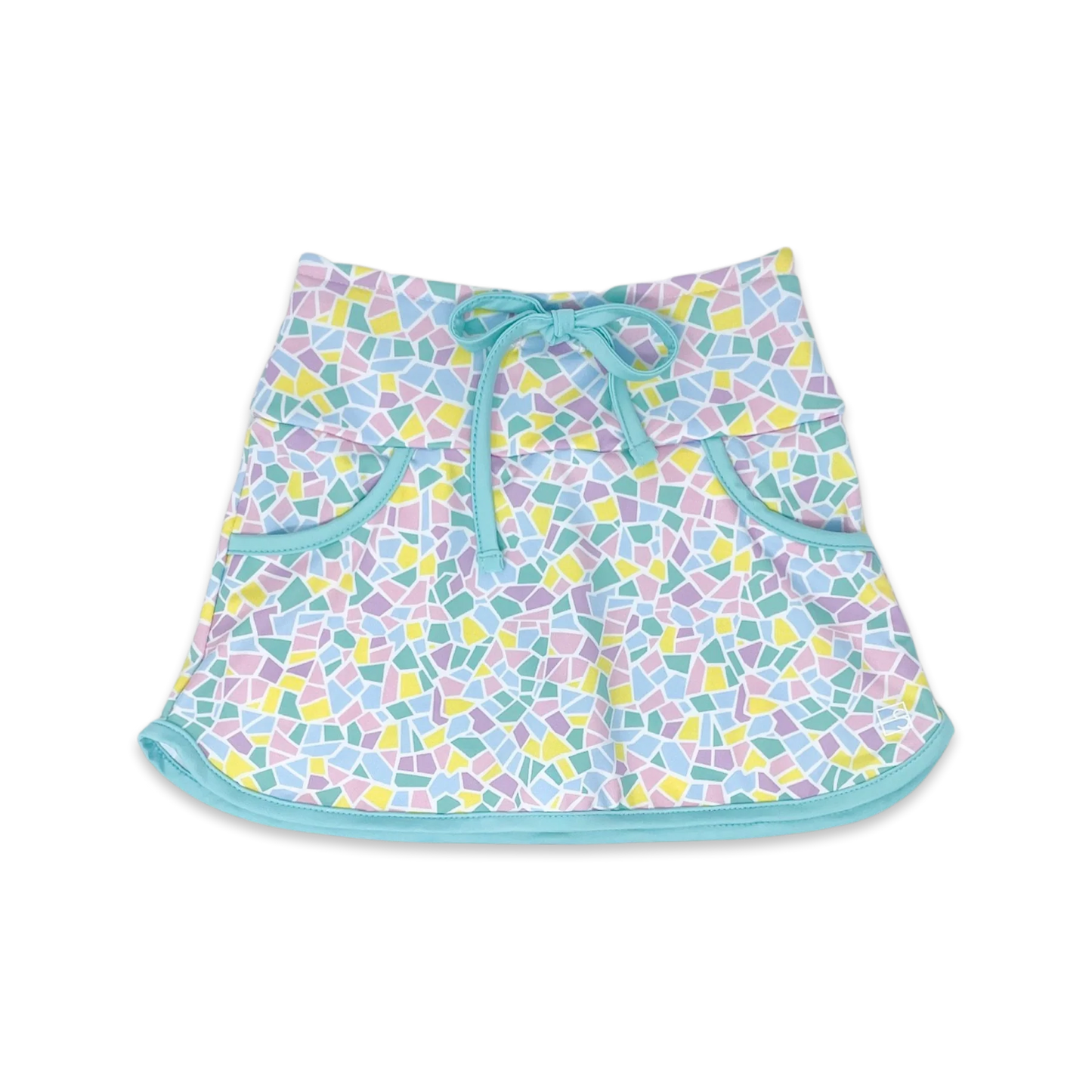 TIFFANY SKORT MOSAIC TURQ