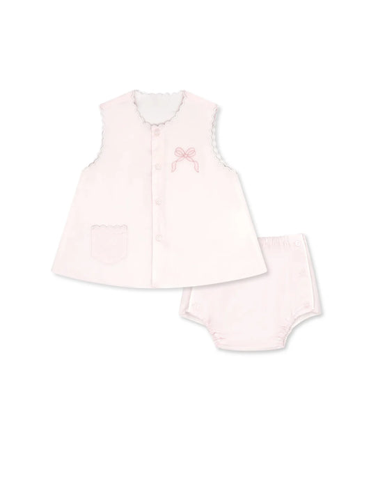 MARIA DIAPER SET PINK BOW