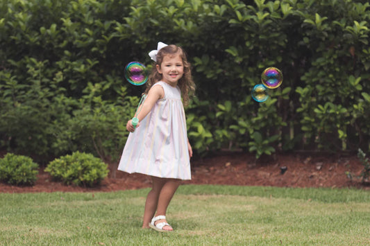 CHARMING DRESS PETUNIA PINSTRIPE