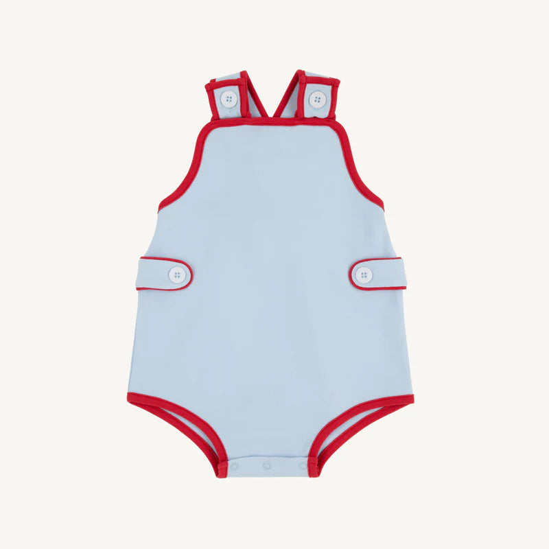 SKIPPER SUNSUIT RED/BLUE