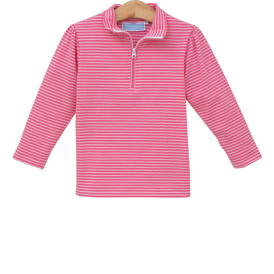 TORI PULLOVER PINK STRIPE