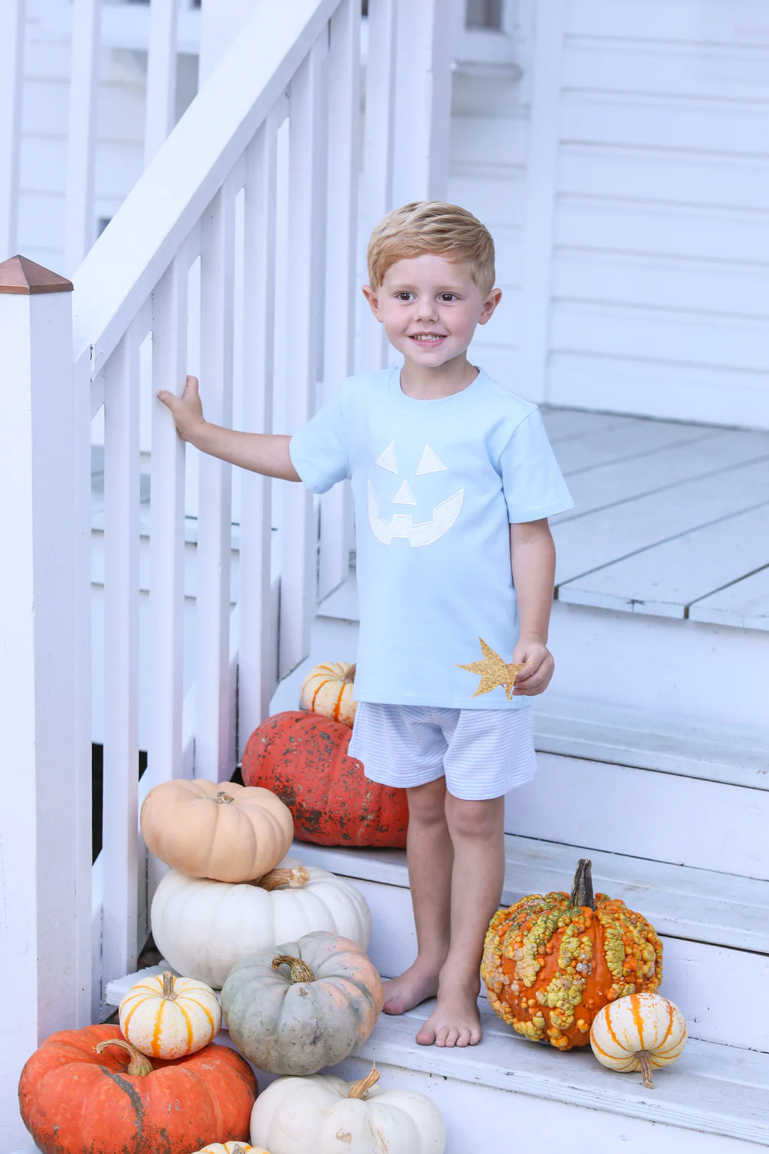 BLUE JACKOLANTERN SHIRT