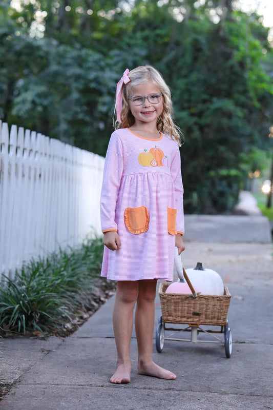 PUMPKIN PATCH LS DRESS