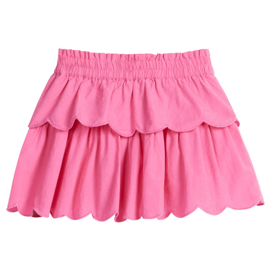 HOT PINK TWO TIERED SKORT