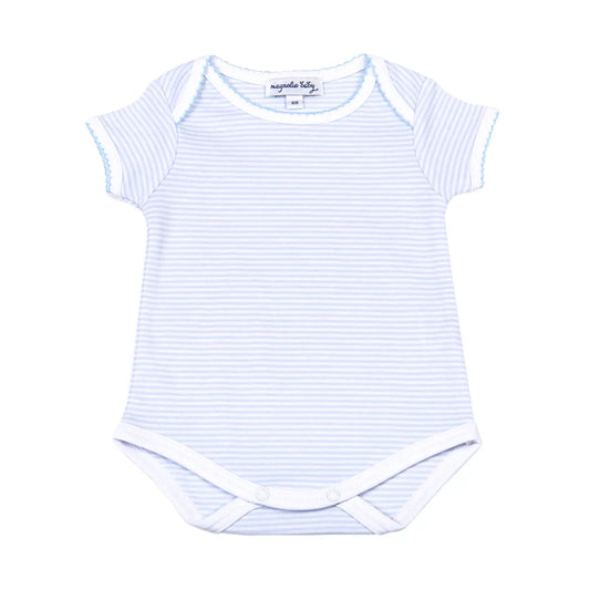MINI STRIPES SS BODYSUIT BLUE