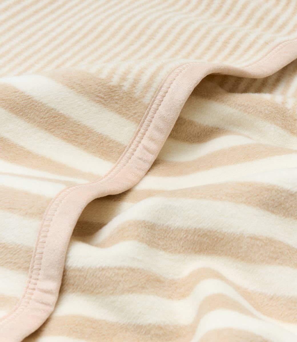 Sweet Pea Stripe Oak Mini Blanket