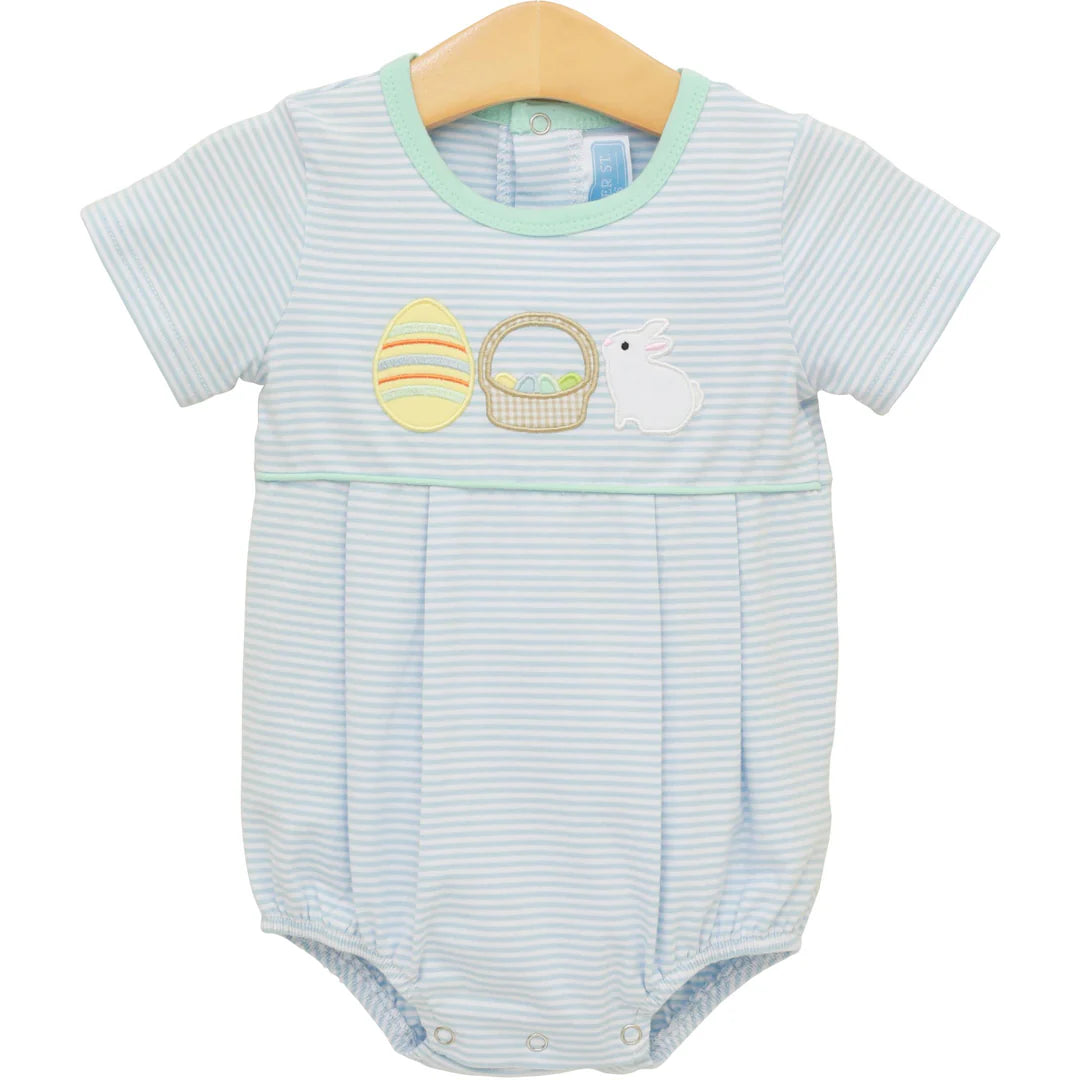 BUNNIES AND BASKETS BUBBLE BLUE