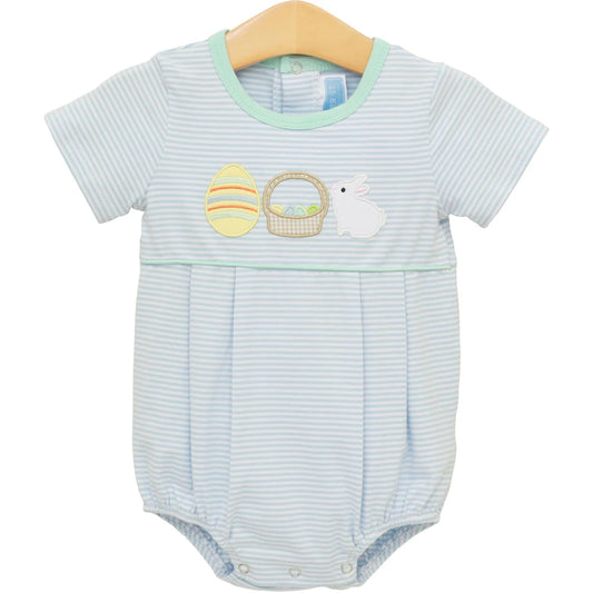 BUNNIES AND BASKETS BUBBLE BLUE