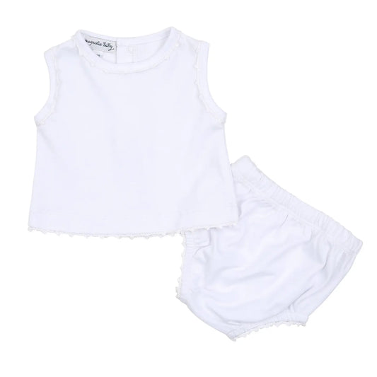 BABY JOY WHITE DIAPER COVER SET