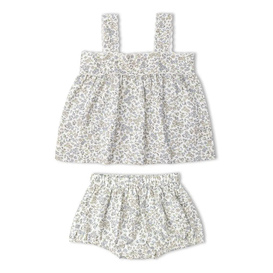 SCALLOP BLOOMER SET TULLE FLORAL