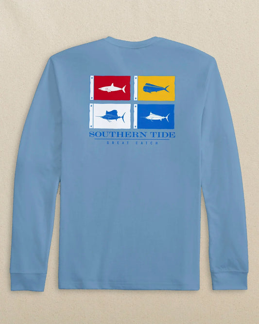 LS CATCH FLAGS TEE