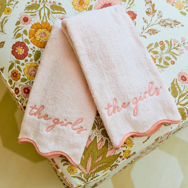 SCALLOP HAND TOWEL PAIR