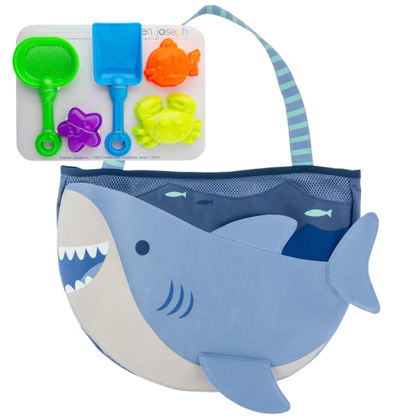 SHARK BEACH TOTE W/TOYS