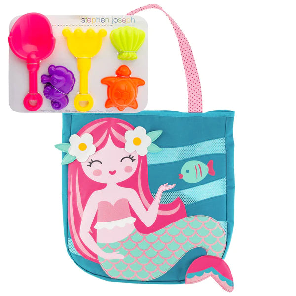 MERMAID BEACH TOTE W/TOYS