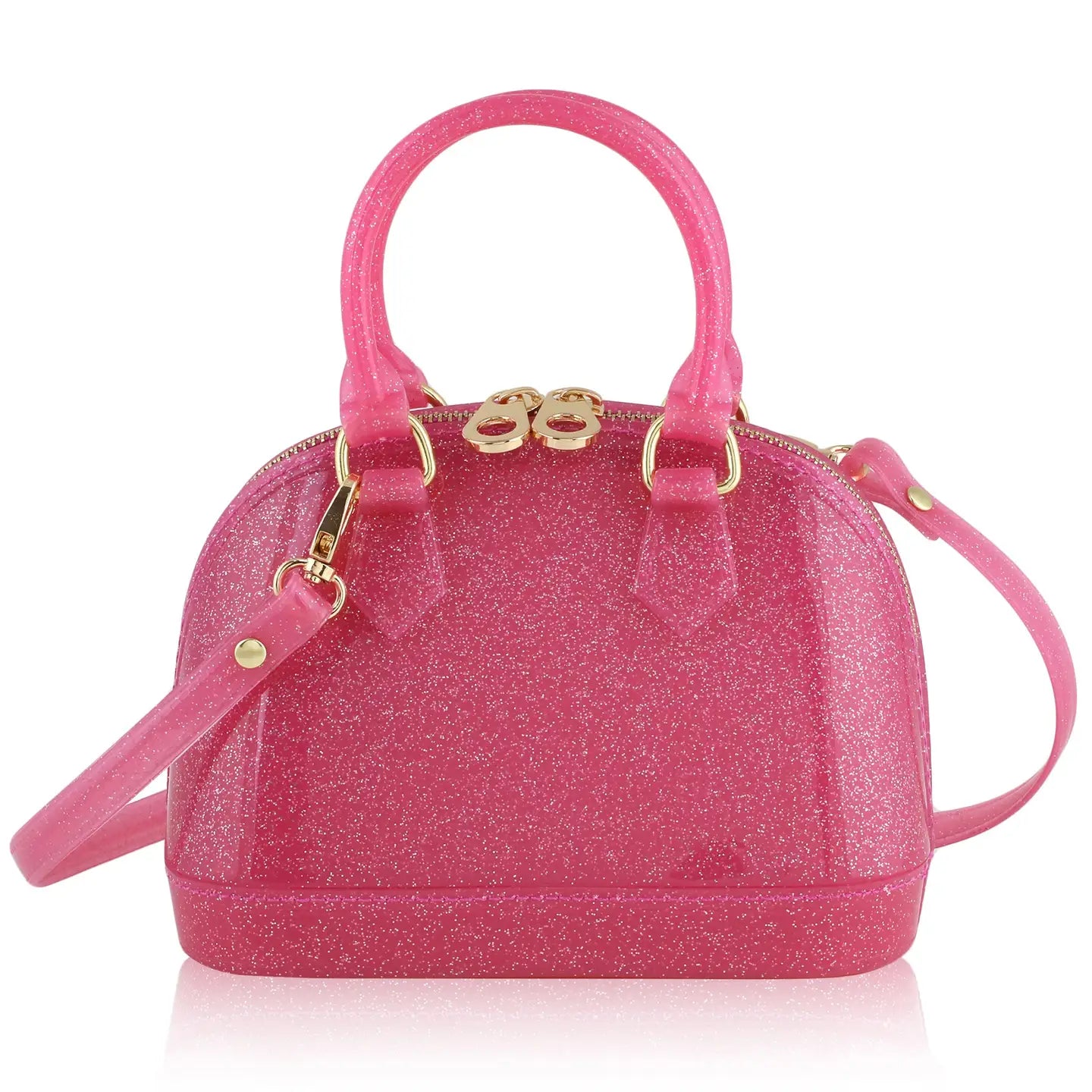 HOT PINK SPARKLE JELLY PURSE