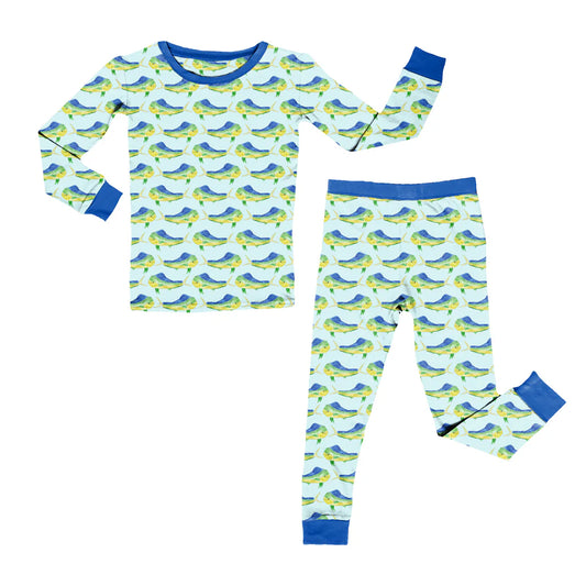 DOLPHIN DANCE BLUE LONG SLEEVE 2PC