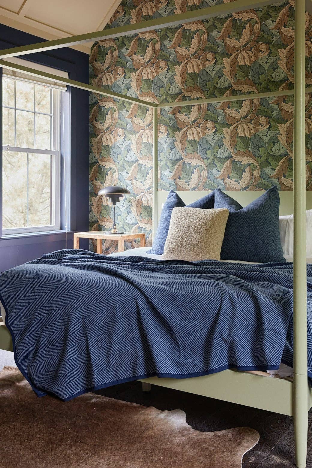 Harborview Herringbone Navy Blanket