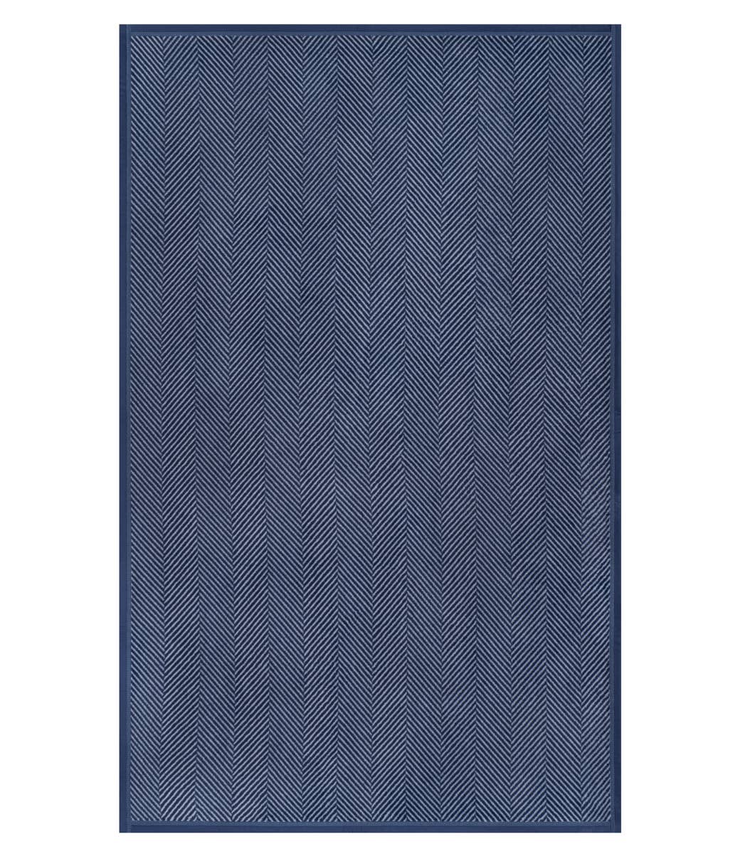 Harborview Herringbone Navy Blanket