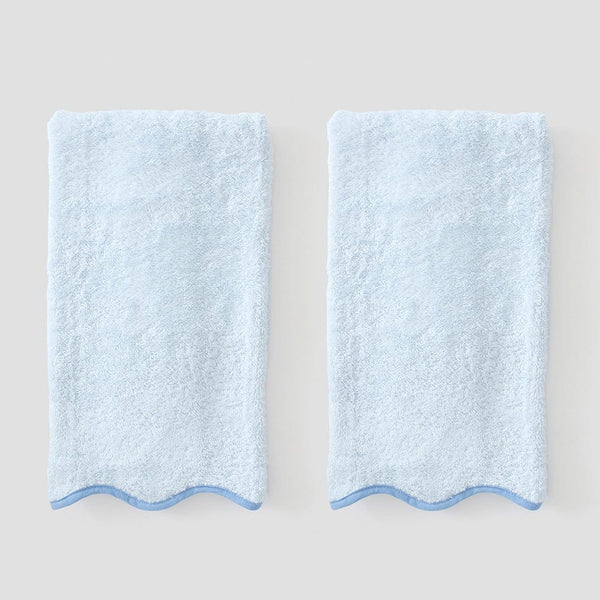 SCALLOP HAND TOWEL PAIR