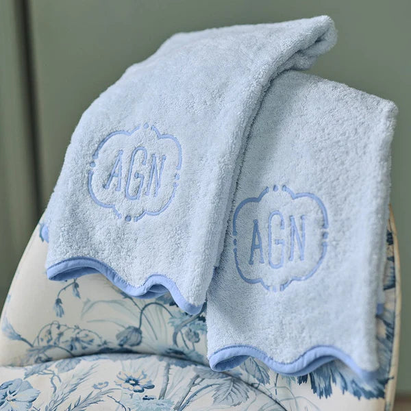 SCALLOP HAND TOWEL PAIR
