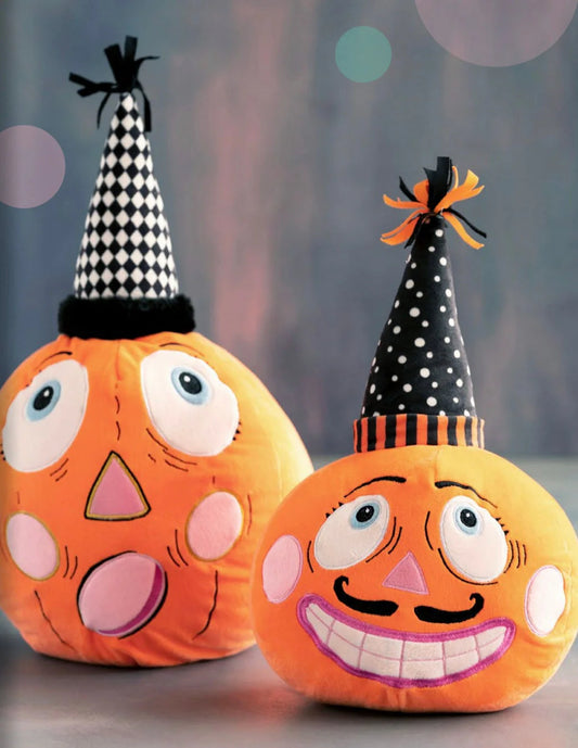 MUSTACHIO SURPRISE PUMPKIN PLUSH
