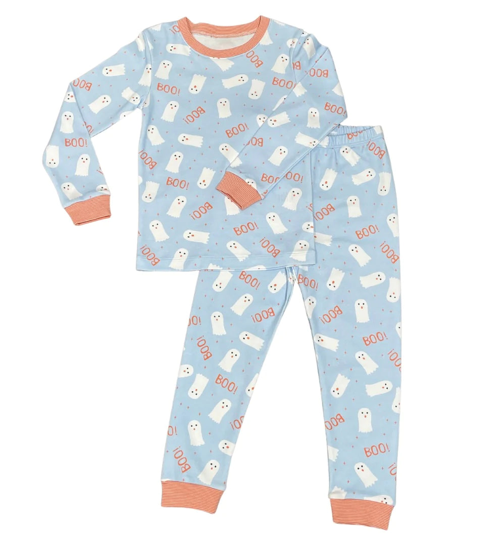 GHOST PIMA JAMMIES BLUE