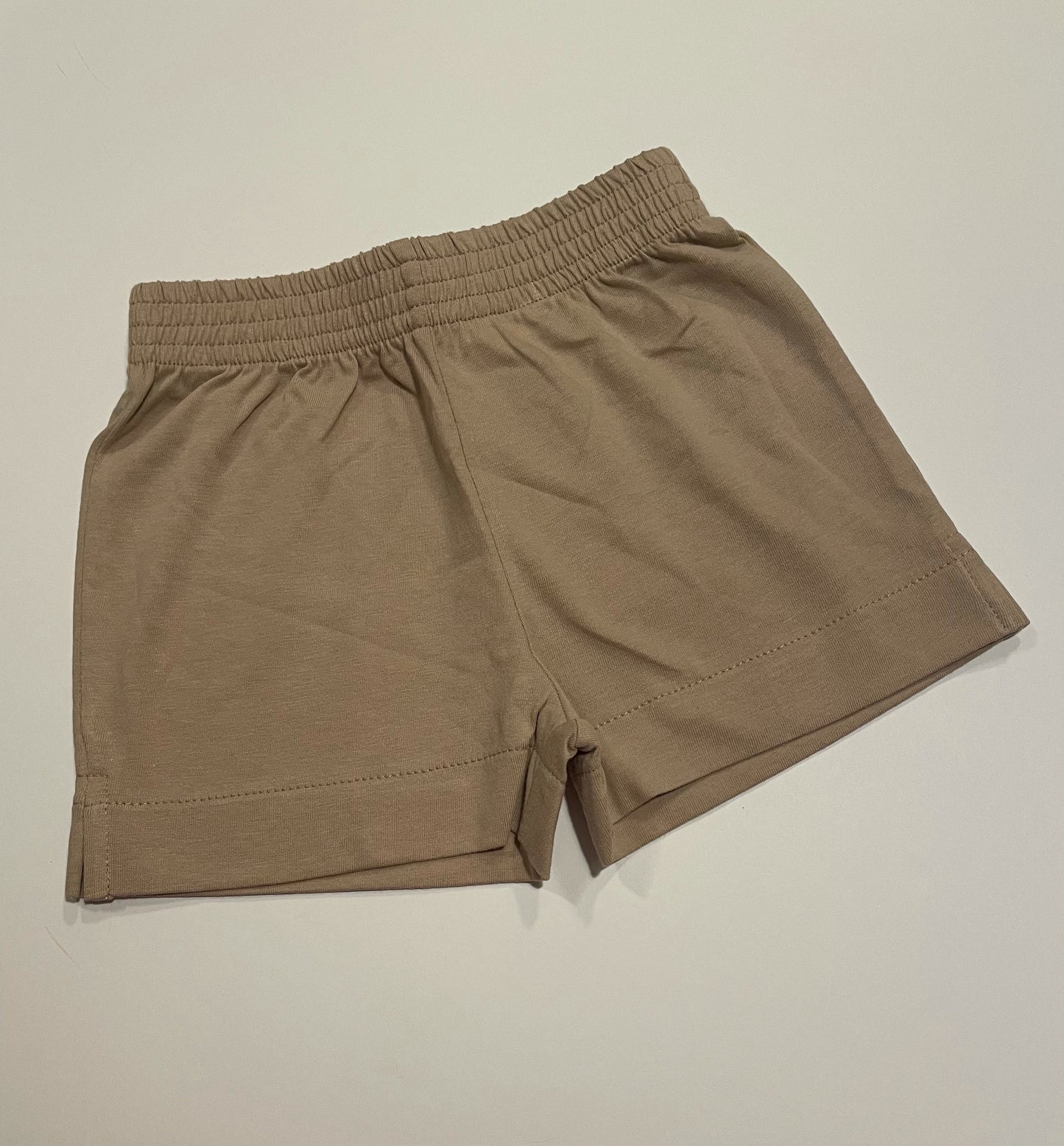 JERSEY SOLID SHORT SAND