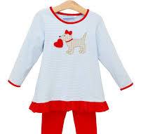 PUPPY LOVE RUFFLE PANT SET