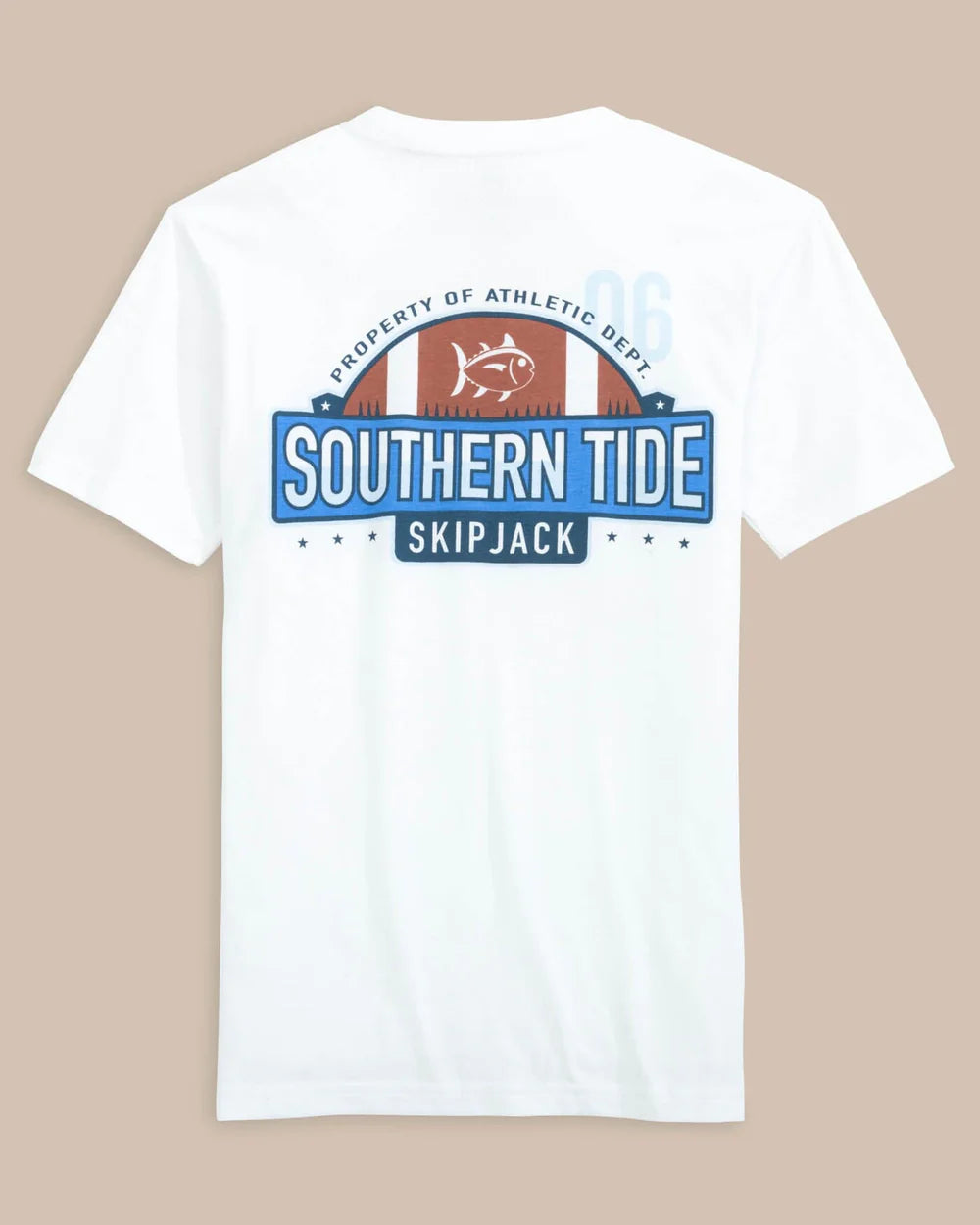 SKIPJACK FOOTBALL WHITE TEE