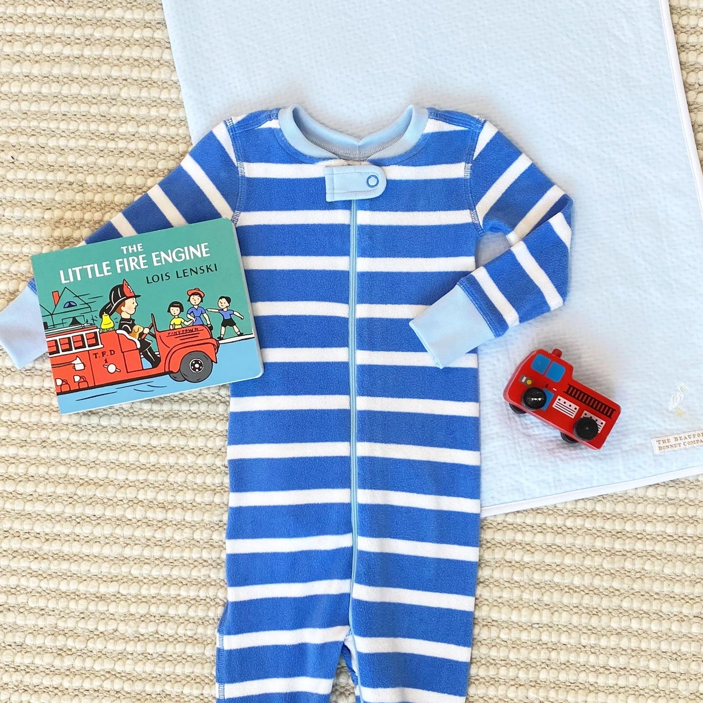 KNOXS NIGHT FLEECE BLUE STRIPE