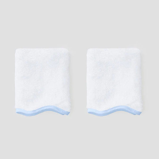 SCALLOP WASHCLOTH PAIR